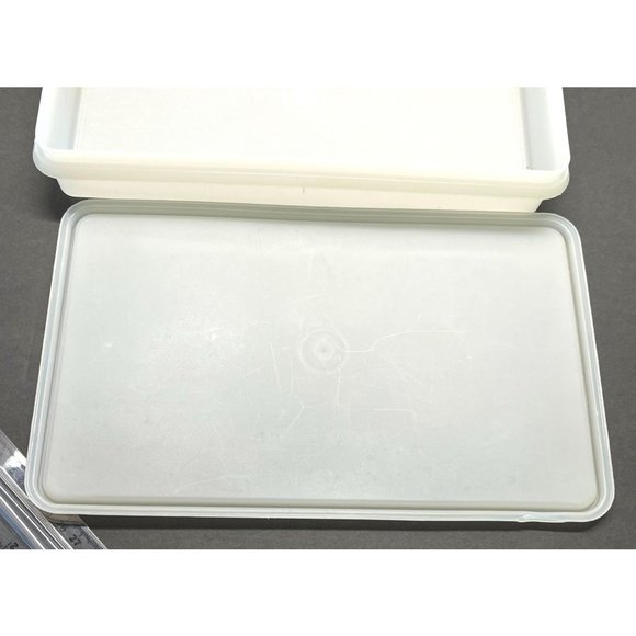 Vintage Tupperware Rectangular Bacon Deli Cold Cuts Keeper 794-12 with Lid - Picture 7 of 13